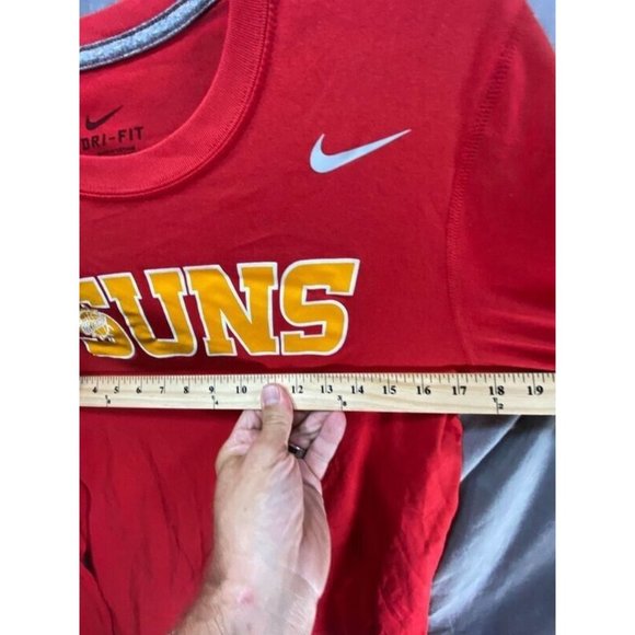 Miami Suns Basketball Nike Shirt Adult Small Red Long Sleeve DRI FIT Tee Mens. - Picture 6 of 8